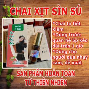 XỊT KÉO DÀI SÌN SÚ Ê ĐÊ RẺ 5ML